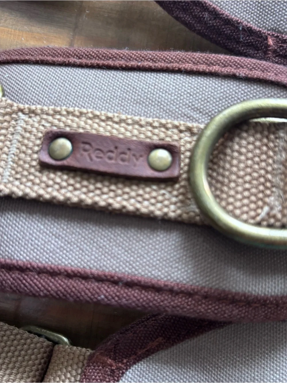 Reddy Canvas Step-In Dog Harness-Size Medium-Tan/Brown